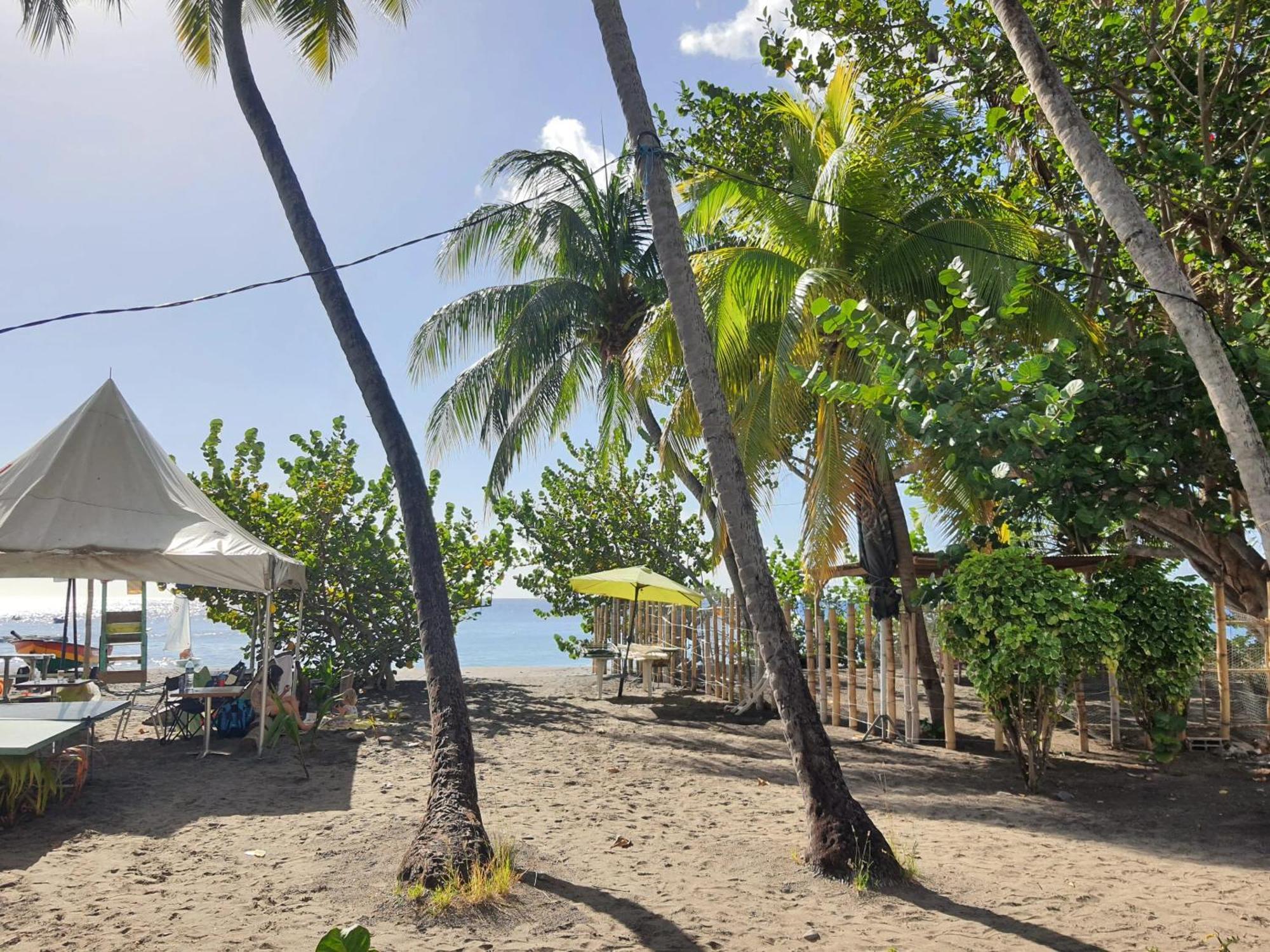 Appartement d'une chambre a Le Carbet a 1 m de la plage avec vue sur la mer jardin clos et wifi Extérieur photo